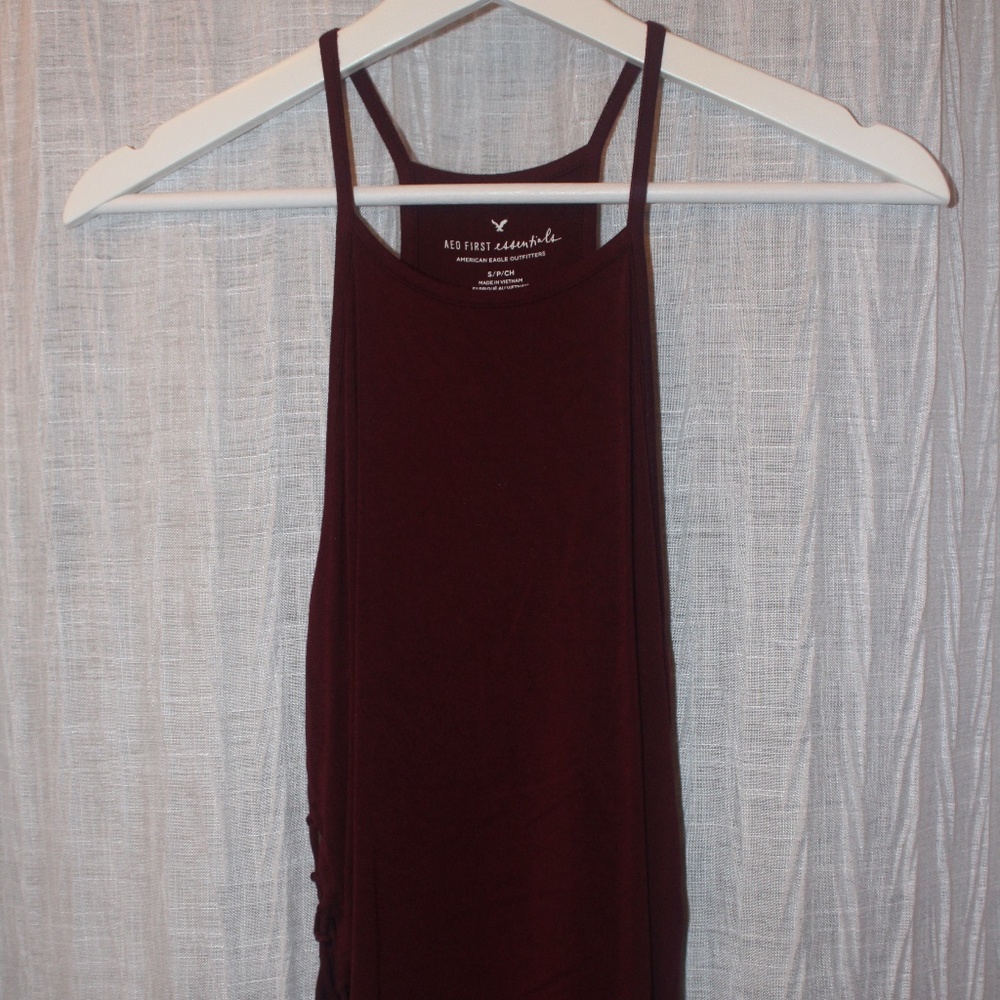 American Eagle Maroon Crop Top